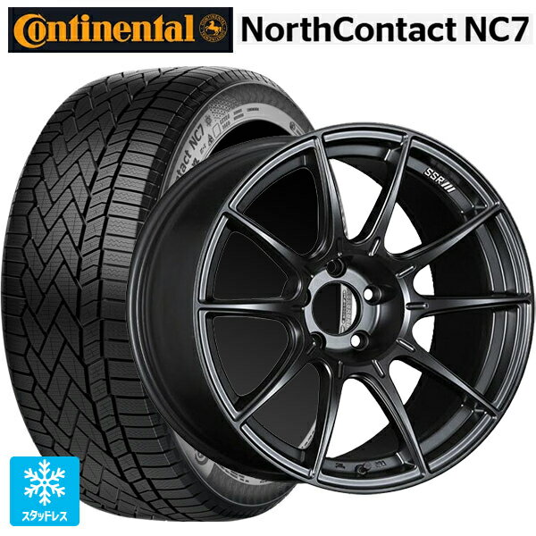 トヨタ RAV4(50系)用 235/55R19 105T XL コンチネンタル ノースコンタクトNC7 正規品 タナベ SSR GT X01 フラットブラック 新品スタッドレスタイヤホイール 4本セット