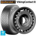 215/65R16 102T XL コンチネンタル コンチバイキングコンタクト8 正規品 オーゼット レーシング ラリーレーシング 4×4 ダークグラファイト 16-6J 国産車用 スタッドレスタイヤホイール4本セット