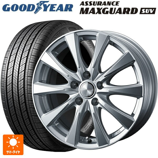 ホンダ ZR-V(RZ4)用 215/60R17 96H グッドイヤー アシュアランス マックスガード SUV ウェッズ ジョーカー スピリッツ シルバー 新品サマータイヤホイール 4本セット