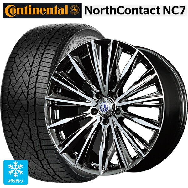 マツダ CX-80(KL5/KL3系)用 235/55R19 105T XL コンチネンタル ノースコンタクトNC7 正規品 レイズ ベルサス ヴォウジェ DR 新品スタッドレスタイヤホイール 4本セット