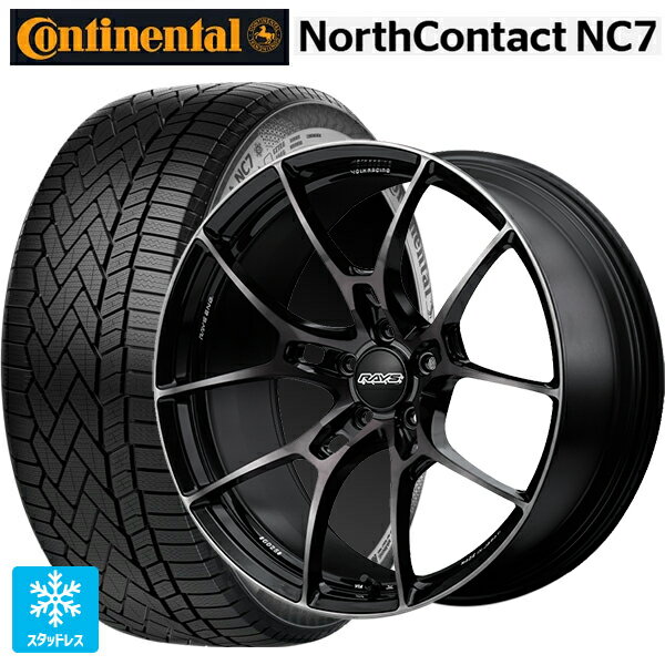 235/55R19 105T XL コンチネンタル ノースコンタクトNC7 正規品 レイズ ボルクレーシング G025 LTD KK 19-8J 国産車用 スタッドレスタイヤホイール4本セット