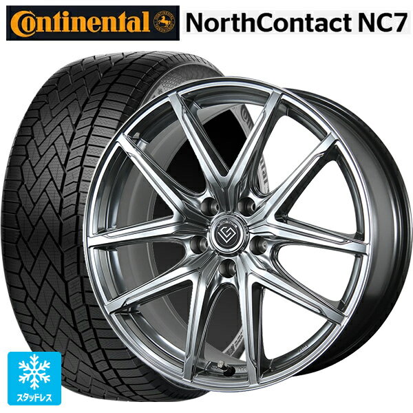 レクサス NX(20系)用 235/55R19 105T XL コンチネンタル ノースコンタクトNC7 正規品 トピー ロンギヌス アールイーエックス H/S 新品スタッドレスタイヤホイール 4本セット