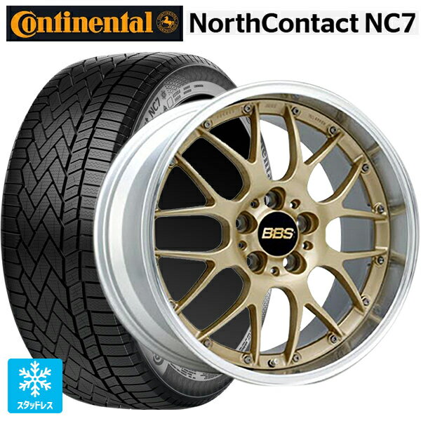 235/55R19 105T XL コンチネンタル ノースコンタクトNC7 正規品 BBS RS-GT GL-SLD 19-8J 国産車用 スタッドレスタイヤホイール4本セット