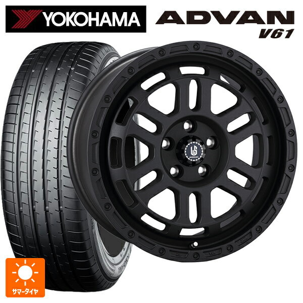 ミツビシ アウトランダーPHEV(5LA GNOW)用 235/60R18 103V ヨコハマ アドバン V61 正規品 阿部商会 ラ・ストラーダ ディスカバー WB 新品サマータイヤホイール 4本セット