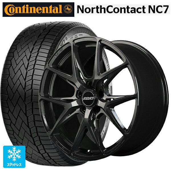 トヨタ クラウンスポーツ(36系)用 235/55R19 105T XL コンチネンタル ノースコンタクトNC7 正規品 レイズ RS VV21S BXZ 新品スタッドレスタイヤホイール 4本セット