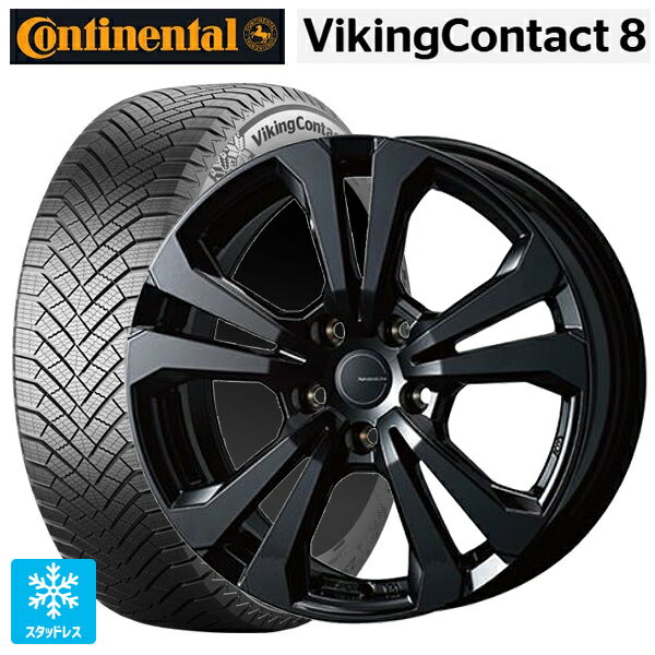 BMW 1シリーズ(F70)用 205/60R16 96T XL コンチネンタル コンチバイキングコンタクト8 正規品 ティーエーエス アドバンスライン SV1 ブラック 新品スタッドレスタイヤホイール 4本セット