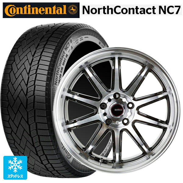 ホンダ ZR-V(RZ4)用 215/60R17 96T コンチネンタル ノースコンタクトNC7 正規品 ゴジゲン ブラックポリッシュ 新品スタッドレスタイヤホイール 4本セット