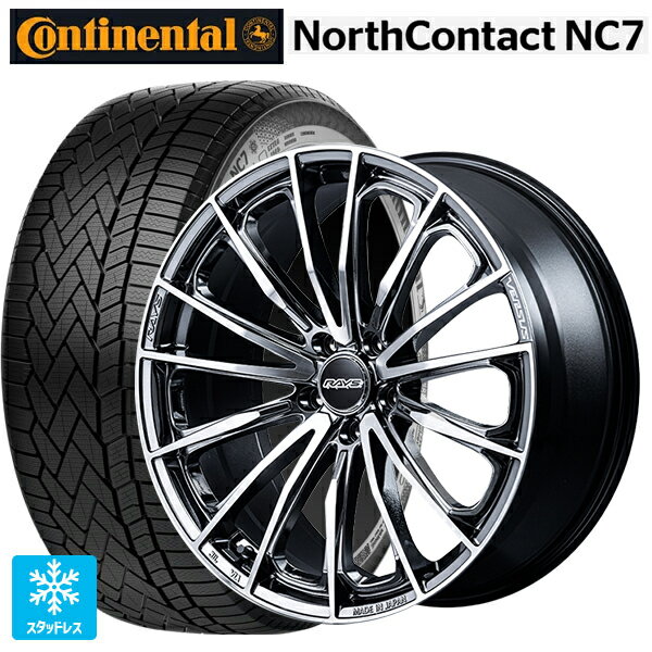 235/55R19 105T XL コンチネンタル ノースコンタクトNC7 正規品 レイズ ベルサス ヴォウジェ SE SAJ 19-8J 国産車用 スタッドレスタイヤホイール4本セット