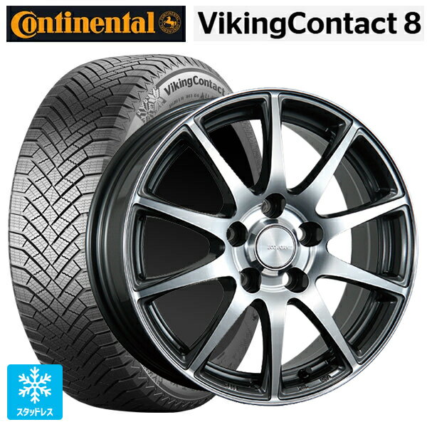 ホンダ ZR-V(RZ4)用 225/60R17 103H XL コンチネンタル コンチバイキングコンタクト8 正規品 ブリヂストン エコフォルム CRS23 GM/N 新品スタッドレスタイヤホイール 4本セット