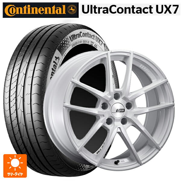 235/50R18 101V XL コンチネンタル ウルトラコンタクト UX7 正規品 タナベ ライナー タイプ10 モノブロック ホワイト 18-8.5J 国産車用 サマータイヤホイール4本セットのサムネイル