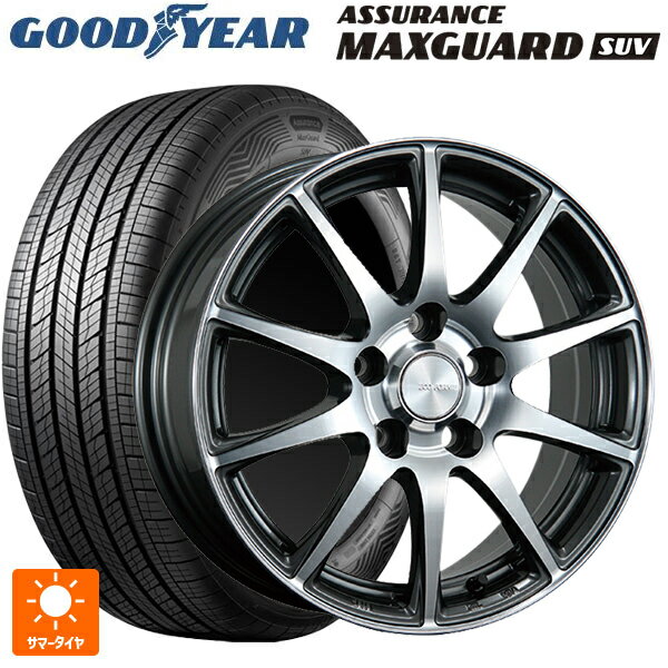 ミツビシ デリカD5(3DA系)用 225/70R16 103H グッドイヤー アシュアランス マックスガード SUV ブリヂストン エコフォルム CRS23 GM/N 新品サマータイヤホイール 4本セット