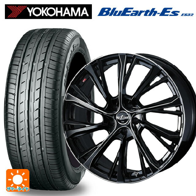 235/45R17 97V ヨコハマ ブルーアースEs ES32 ウェッズ レオニス JG BK/SC 17-7J 国産車用 サマータイヤホイール4本セット
