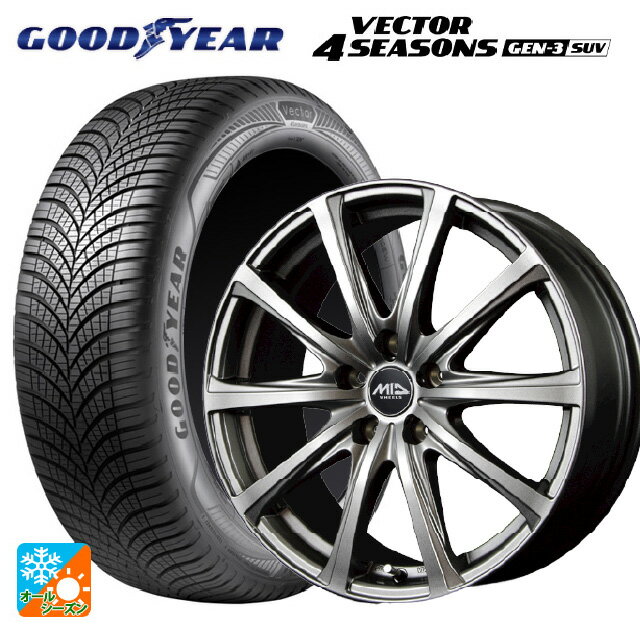 スバル クロストレック(5AA-GUE)用 225/60R17 103V XL グッドイヤー ベクター4シーズンズ ジェン3 SUV ..