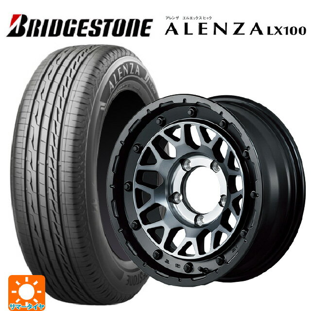 【10/14 20時〜最大3万円OFFクーポン】スズキ ジムニー(64系)用 175/80R16 91S ブリヂストン アレンザLX100 正規品 エムアイディー ナイトロパワー M29 スティンガー セミグロスブラッククリア 新品サマータイヤホイール 4本セット