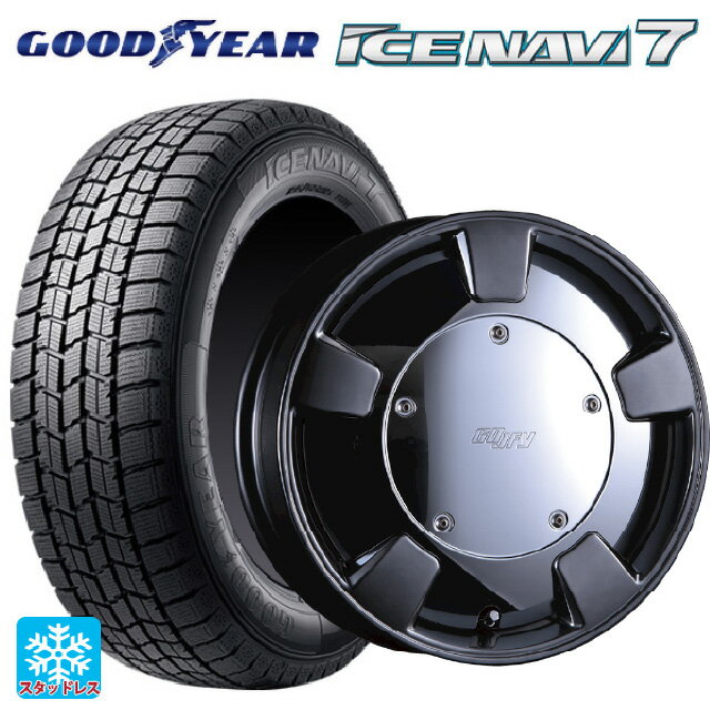 ダイハツ コペン(LA400K)用 2024年製 165/60R15 77Q グッドイヤー アイスナビ7(数量限定) # クリムソン グーフィー スプリッター ガンメタリック 新品スタッドレスタイヤホイール 4本セット