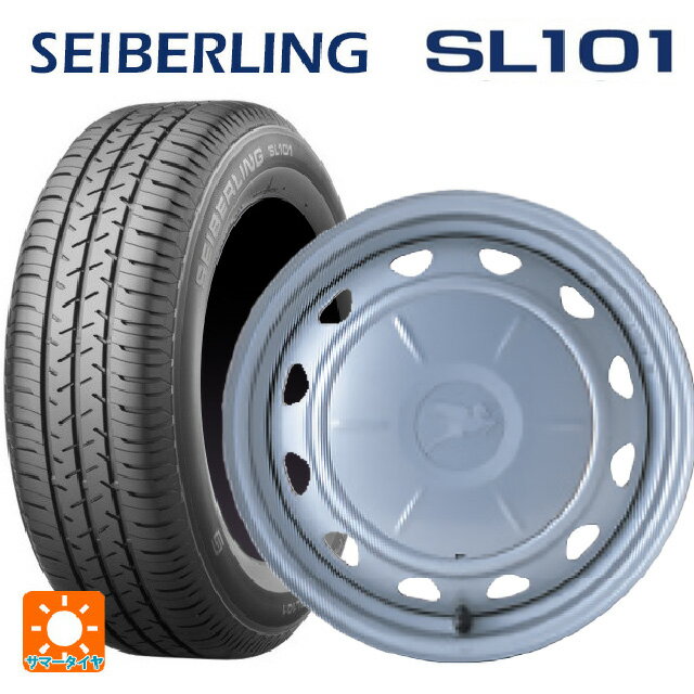 185/70R14 88S セイバーリング セイバーリング SL101(ブリヂストン工場生産） ウェッズ キャロウィン PC503 スチール(シルバー) 14-5J 国産車用 サマータイヤホイール4本セット