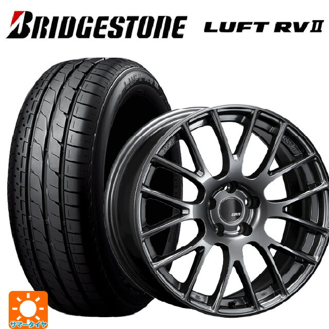 2025年製 215/55R17 94V ブリヂストン ルフトRV2(日本製) 正規品 # タナベ SSR GTV04 METALLIC GRAY 17-7J 国産車用 サマータイヤホイール4本セット