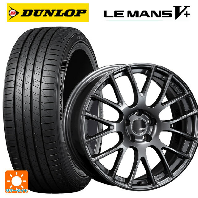 トヨタ プリウス(50系)用 225/40R18 92W XL ダンロップ ルマン5プラス(ルマン5+) # タナベ SSR GTV04 METALLIC GRAY 新品サマータイヤホイール 4本セット