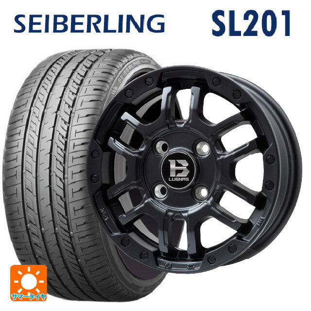 【6/15〜16限定 全品P5倍＆クーポン】165/60R14 75H セイバーリング セイバーリング SL201(ブリヂストン工場生産） ビックウェイ ビーラグナス エフアールディー マットブラック 14-4.5J 国産車用 サマータイヤホイール4本セット