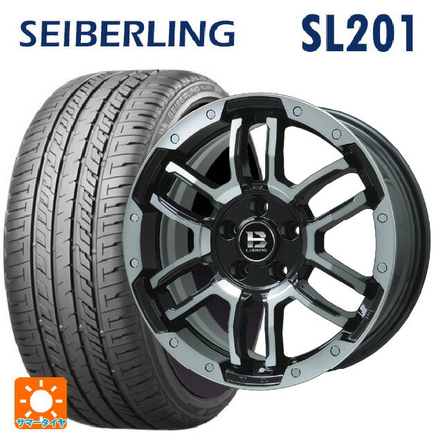 スズキ スイフトスポーツ(ZC33S)用 205/50R16 87V セイバーリング セイバーリング SL201(ブリヂストン工場生産） ビックウェイ ビーラグナス エフアールディー ブラックポリッシュ/ブラッククリア 新品サマータイヤホイール 4本セット