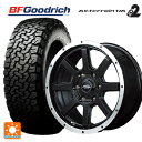 ミツビシ デリカD5(3DA系)用 2024年製 225/70R16 102/99R BFグッドリッチ オールテレーン TA KO2 ホワイトレター 正規品 # エムアイディー MIDホイール WF-8 セミグロスブラック/フランジポリッシュ 新品サマータイヤホイール 4本セット
