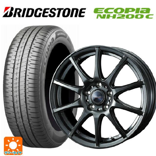 185/65R15 88S ブリヂストン エコピア NH200C 正規品 ウェッズ ヴェルバ チャージ ディープメタル 15-5.5J 国産車用 サマータイヤホイール4本セット