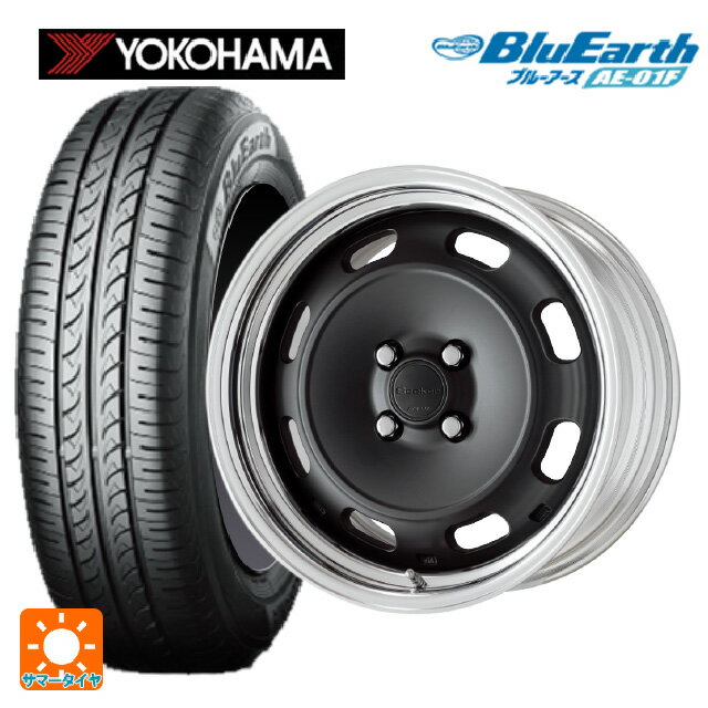 【6/22 20時〜 全品P5倍＆クーポン】185/55R16 83V ヨコハマ ブルーアース AE01F ワーク シーカー DT MBL 16-6J 国産車用 サマータイヤホイール4本セット