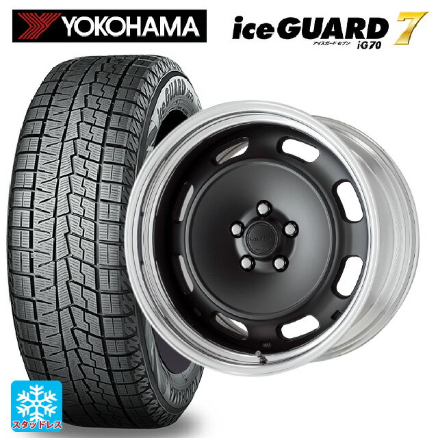 245/50R18 100Q ヨコハマ アイスガード7(IG70) ワーク シーカー DT MBL 18-8.5J 国産車用 スタッドレスタイヤホイール4本セット