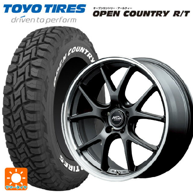ミツビシ デリカD5(3DA系)用 225/60R18 100Q トーヨー オープンカントリー RT ホワイトレター # エムアイディー MIDホイール エグゼ5 Vセレクション セミグロスガンメタ/リムポリッシュ 新品サマータイヤホイール 4本セット