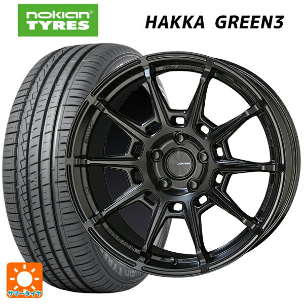 【6/20限定 全品P5倍＆クーポン】185/60R15 88H XL ノキアン ハッカ グリーン3 共豊 ガレルナ レフィーノ made by エンケイ MB 15-6J 国産車用 サマータイヤホイール4本セット