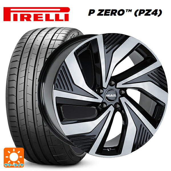 フォルクスワーゲン ID4()用 235/50R20 104Y ピレリ P-ZERO (PZ4) 正規品 阿部商会 マック エレクトラ ブラックミラー 新品サマータイヤホイール 4本セット