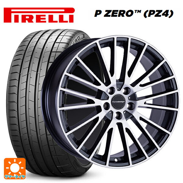 【6/22 20時〜 全品P5倍＆クーポン】アウディ TTS(FVC系)用 245/40R18 97Y XL ピレリ P-ZERO (PZ4) 正規品 阿部商会 ユーロデザイン カルヴァー ガンメタリック＋ポリッシュ 新品サマータイヤホイール 4本セット