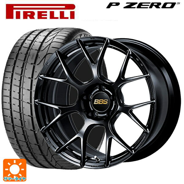 【6/22 20時〜 全品P5倍＆クーポン】225/40R19 93Y ピレリ P-ZERO ランフラット(PZ4) 正規品 BBS RE-V7 BK 19-8J 国産車用 サマータイヤホイール4本セット