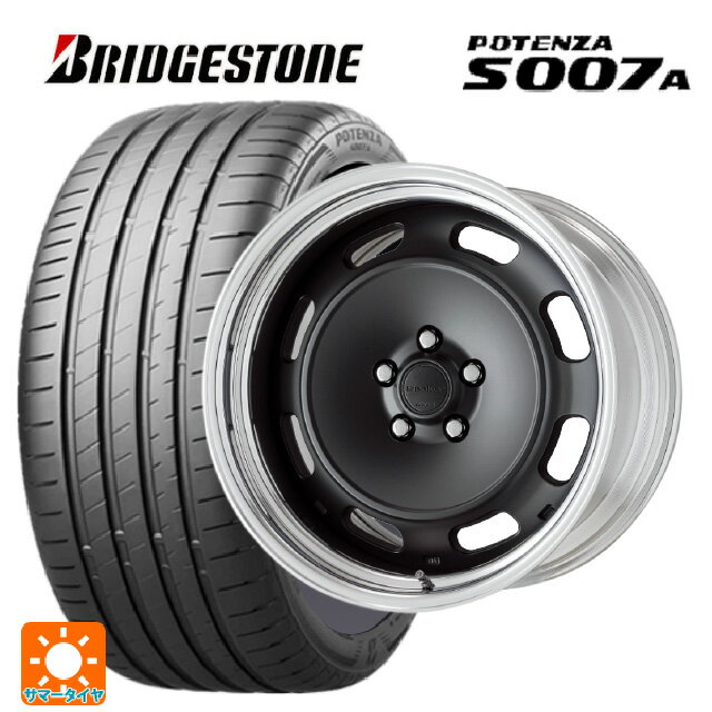 【6/11 1:59迄 全品ポイント5倍】215/45R18 93Y XL ブリヂストン ポテンザ S007A 正規品 ワーク シーカー DT MBL 18-7.5J 国産車用 サマータイヤホイール4本セット