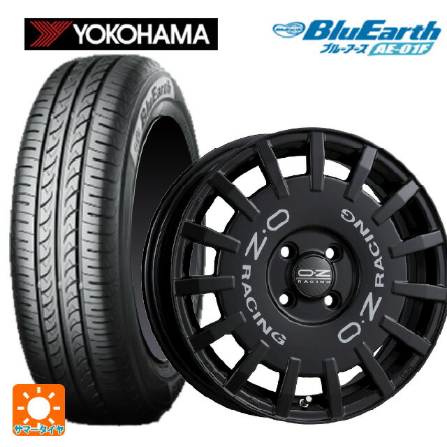 205/55R16 91V ヨコハマ ブルーアース AE01F オーゼット レーシング ラリーレーシング マットブラック 16-7J 国産車用 サマータイヤホイール4本セット