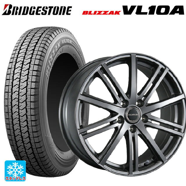 2025年製 155/80R14 88/86N ブリヂストン ブリザック VL10A 正規品 # ブリヂストン バルミナ BR10 GM 14-5.5J 国産車用 スタッドレスタイヤホイール4本セット