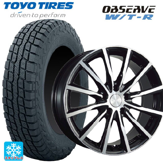 235/70R16 106Q トーヨー オブザーブ W/T-R ブリヂストン バルミナ A12 B/N 16-6.5J 国産車用 スタッドレスタイヤホイール4本セット