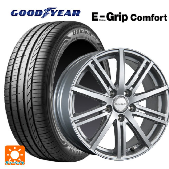 195/65R15 91H グッドイヤー エフィシェントグリップ コンフォート ブリヂストン バルミナ BR10 S 15-6J 国産車用 サマータイヤホイール4本セット