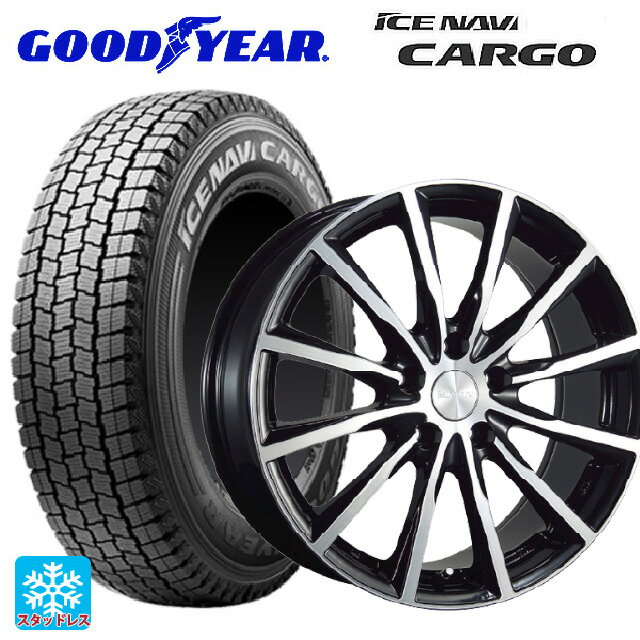 145/80R12 80/78N グッドイヤー アイスナビ カーゴ ブリヂストン バルミナ A12 B/N 12-3.5J 国産車用 スタッドレスタイヤホイール4本セット