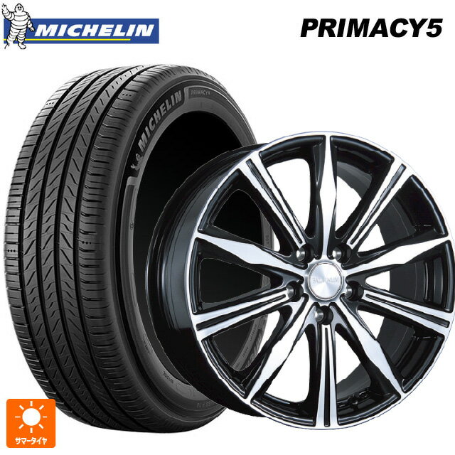215/45R17 91W XL ミシュラン プライマシー5 正規品 ブリヂストン バルミナ K10 B/N 17-7J 国産車用 サマータイヤホイール4本セット