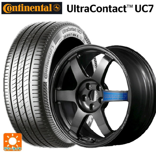 215/45R17 91W XL コンチネンタル ウルトラコンタクト UC7 正規品 レイズ ボルクレーシング TE37サーガ クラブレーサー DB 17-7.5J 国産車用 サマータイヤホイール4本セットのサムネイル