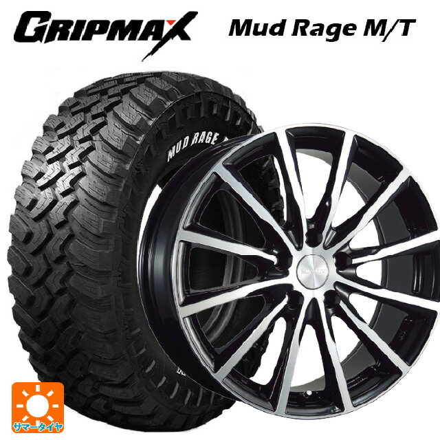 235/70R16 106Q グリップマックス マッドレイジ M/T ホワイトレター ブリヂストン バルミナ A12 B/N 16-6.5J 国産車用 サマータイヤホイール4本セット