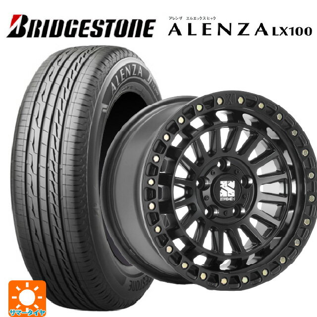 215/60R17 96H ブリヂストン アレンザLX100 正規品 # エムエルジェイ エクストリームJ XJ08 サテンブラック 17-7.5J 国産車用 サマータイヤホイール4本セット
