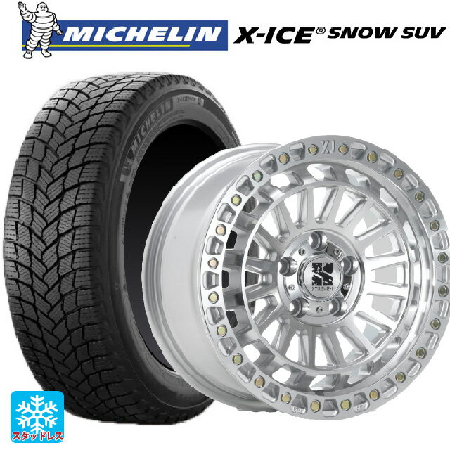 265/70R17 115T ミシュラン 正規品 エックスアイス スノー SUV エムエルジェイ エクストリームJ XJ08 グロスマシンド 17-8J 国産車用 スタッドレスタイヤホイール4本セット