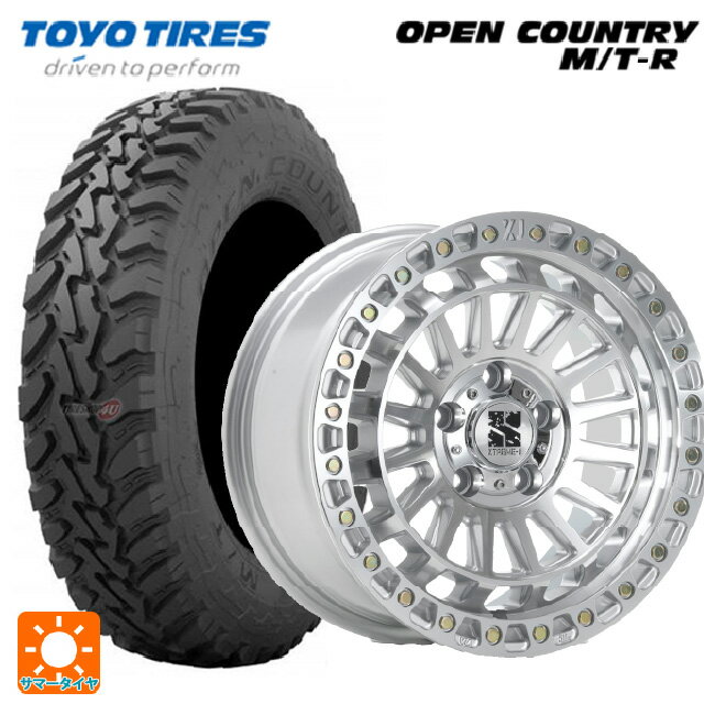 195R16 104Q トーヨー オープンカントリー MTR ブラックレター エムエルジェイ エクストリームJ XJ08 グロスマシンド 16-5.5J 国産車用 サマータイヤホイール4本セット