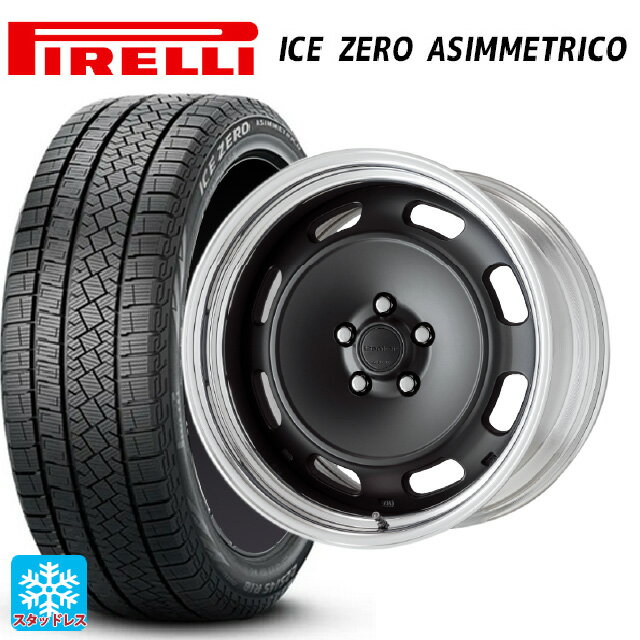 【6/11 1:59迄 全品ポイント5倍】215/45R17 91H XL ピレリ アイスゼロ アシンメトリコ 正規品 ワーク シーカー DT MBL 17-7J 国産車用 スタッドレスタイヤホイール4本セット