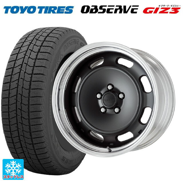 215/45R17 87Q トーヨー オブザーブ ガリットギズ3 ワーク シーカー DT MBL 17-7J 国産車用 スタッドレスタイヤホイール4本セット