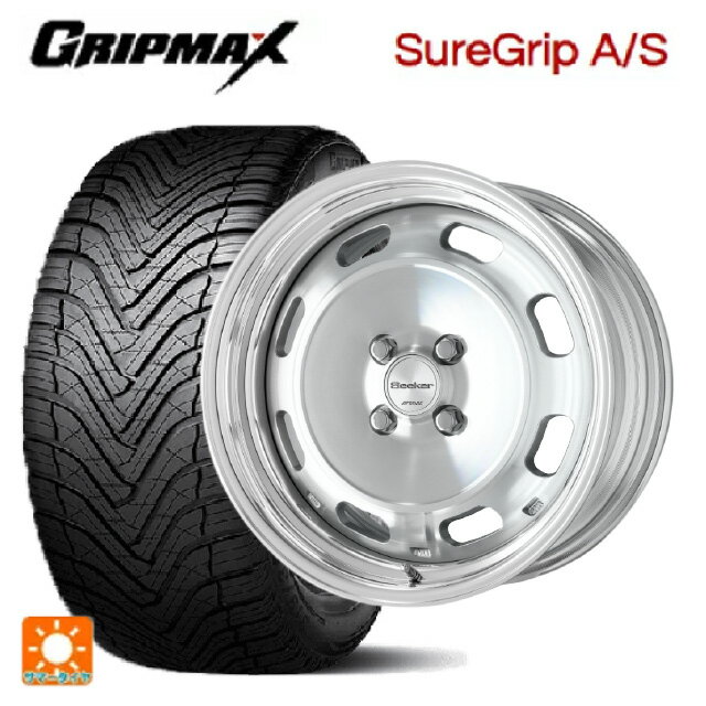 225/55R18 98W グリップマックス シュアグリップ A/S ブラックレター ワーク シーカー DT MSP 18-7.5J 国産車用 オールシーズンタイヤホイール4本セット