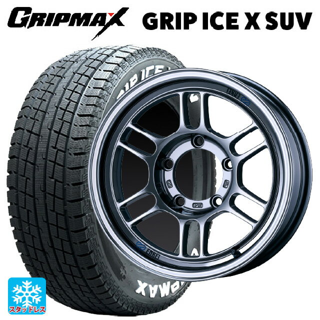 スズキ ジムニー(64系)用 215/70R16 100Q グリップマックス グリップアイスX SUV ホワイトレター # エンケイ オールロード RPT1 SBC 新品スタッドレスタイヤホイール 4本セット