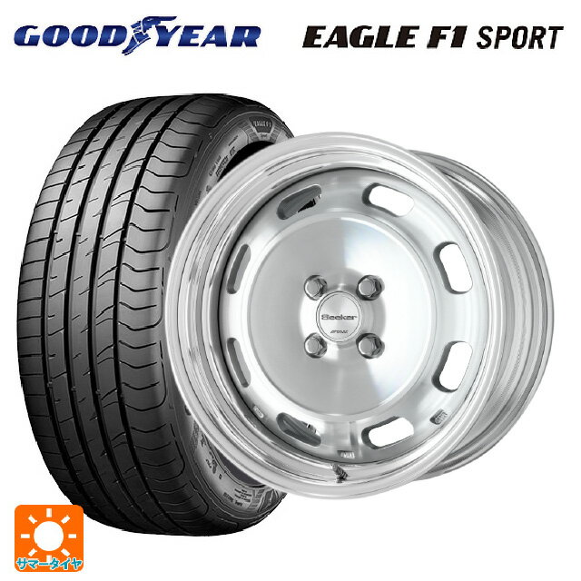 215/45R17 91Y XL グッドイヤー イーグルF1 スポーツ ワーク シーカー DT MSP 17-7J 国産車用 サマータイヤホイール4本セット